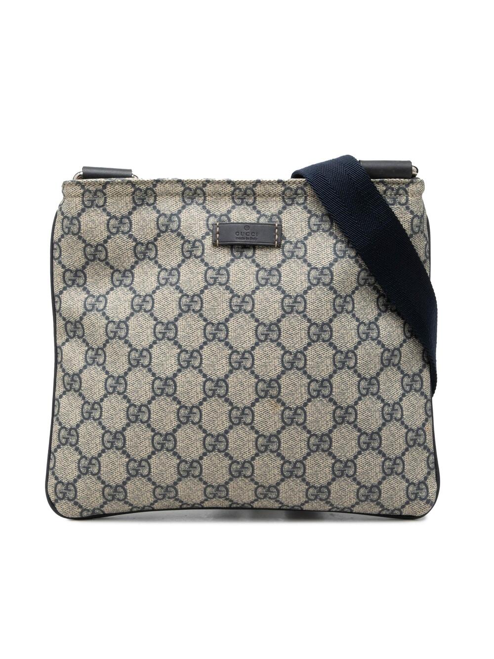 Gucci Zip Top Messenger Bag Gg Coated #367845G64B